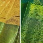 Luxurious Handwoven Silk Saree – Golden Yellow & Green
